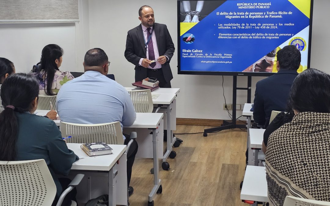 Capacitación aborda nuevas manifestaciones de la delincuencia organizada nacional y transnacional