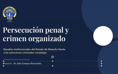Instituto Superior de Formación de Fiscales desarrolla conferencia sobre persecución penal y crimen organizado