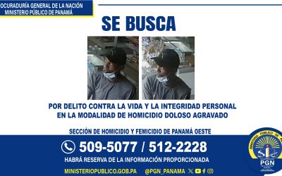 Fiscalía Regional de Panamá Oeste requiere información para identificar a un hombre