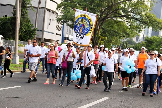 PGN participa en caminata nacional contra la Trata de Personas