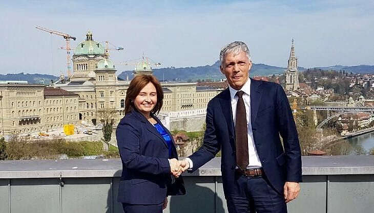 Procuradora Porcell se reúne con Fiscal General de la Confederación Suiza
