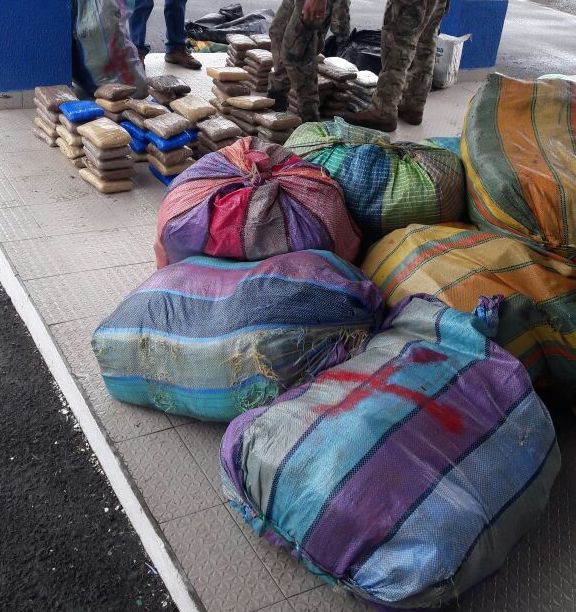 Decomisan 1,553 paquetes de Marihuana