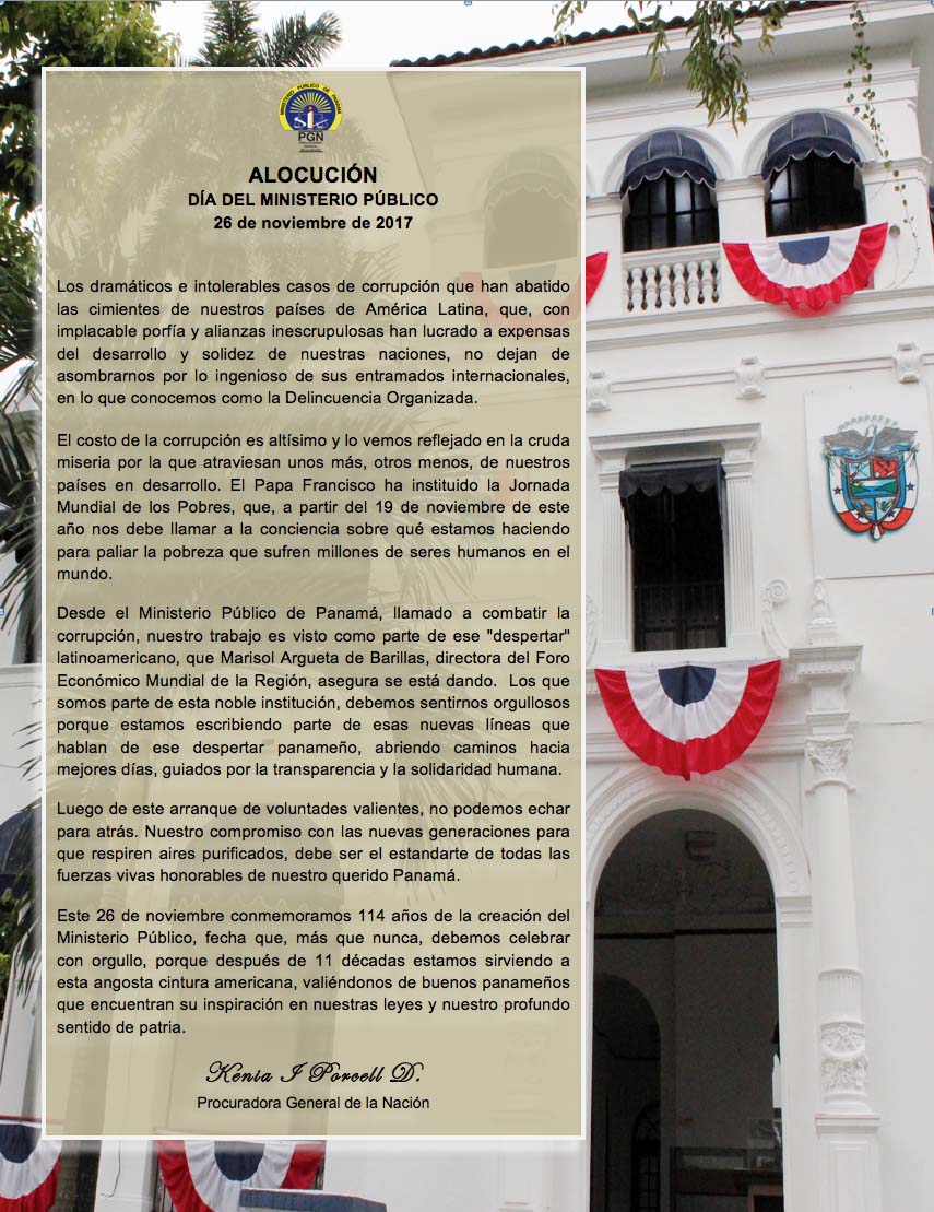 Alocución Día del Ministerio Público