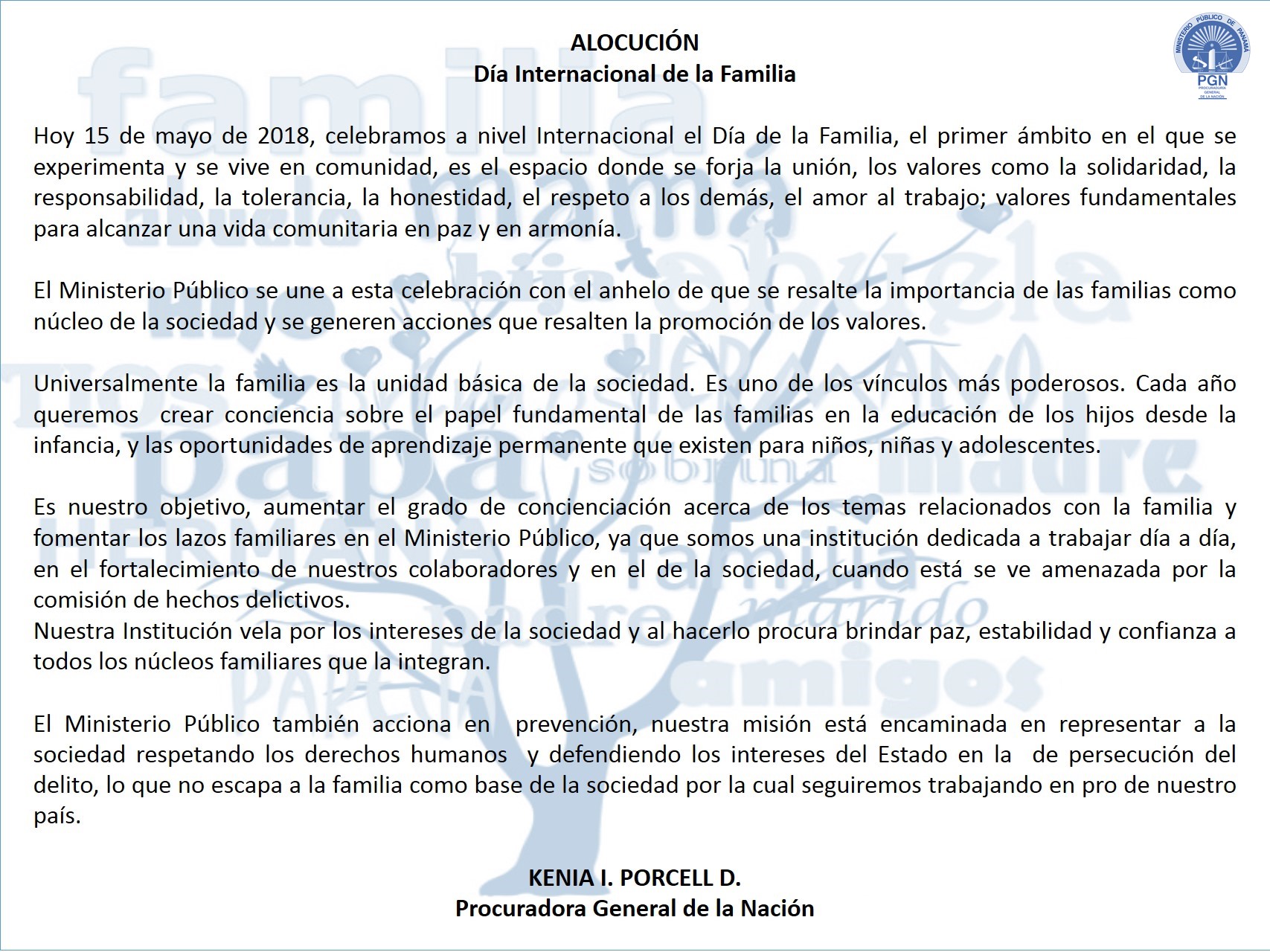 Día Internacional de la Familia