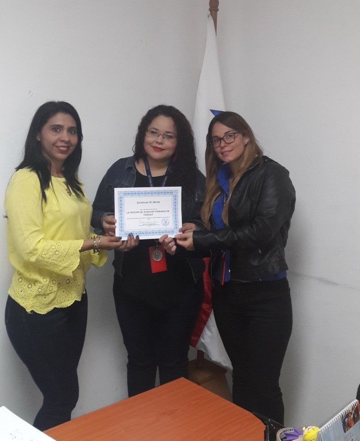 Certificado al mérito en Chiriquí