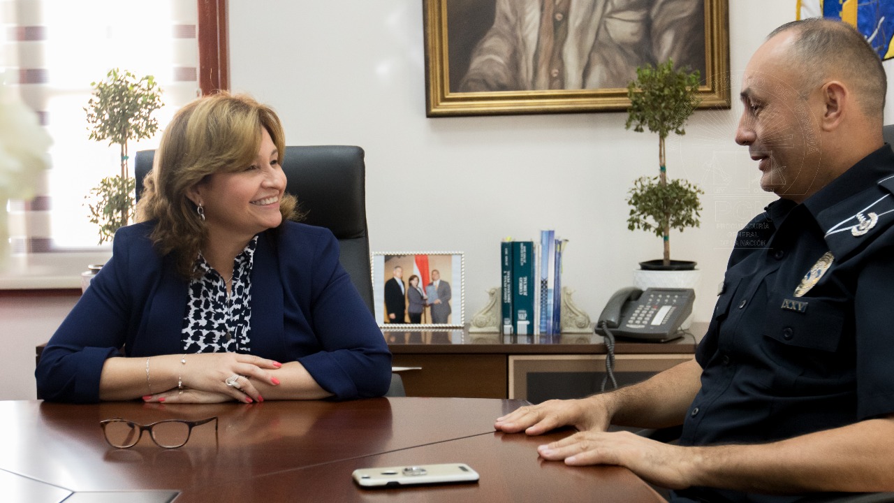 Procuradora General de la Nación recibió visita de cortesía del Director de la Policía Nacional para fortalecer lazos de colaboración