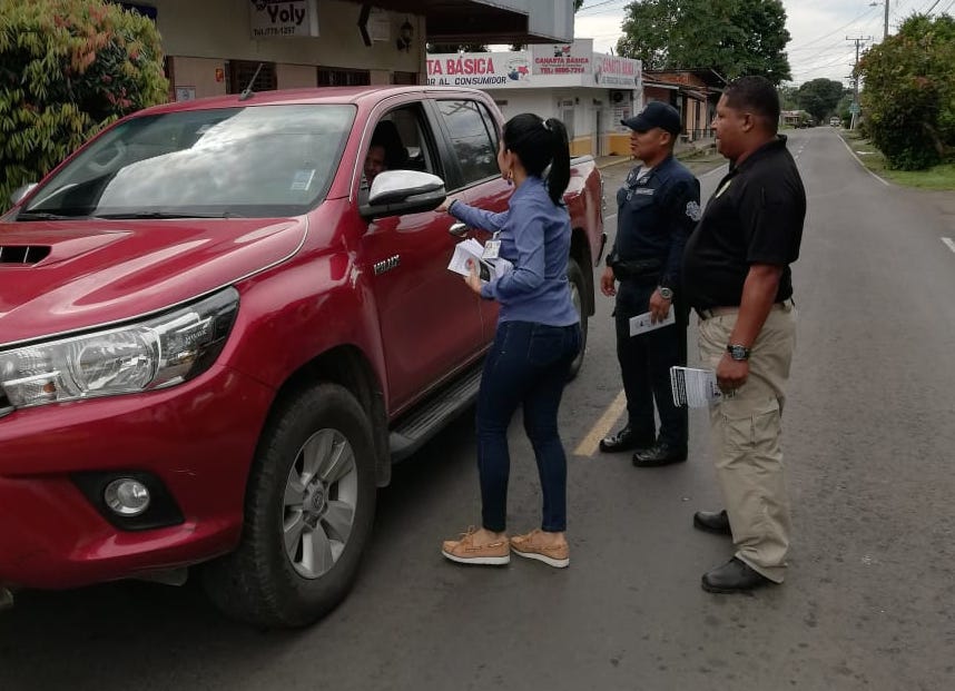 En Dolega realizan volanteo y orientan sobre la labor del Ministerio Público