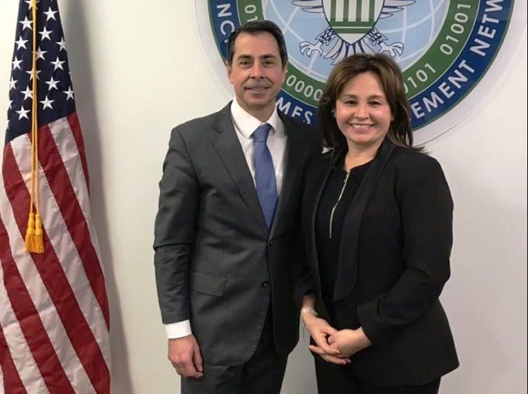 Procuradora se reúne con director de entidad de EEUU que combate los crímenes financieros