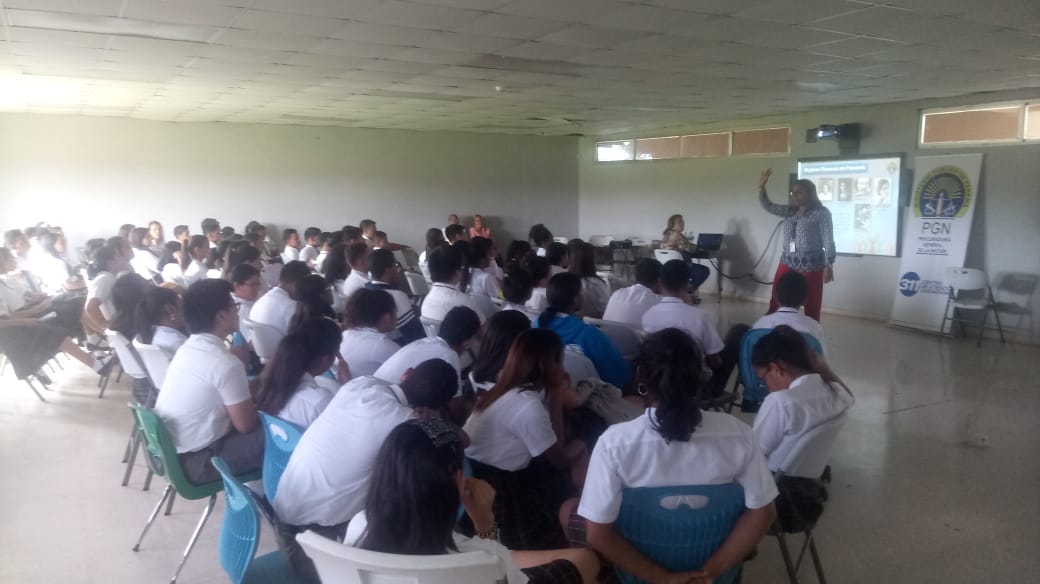 Secretaría de Derechos Humanos, Acceso a la Justicia y Género capacita a estudiantes del Colegio Guillermo Endara Galimany de La Chorrera
