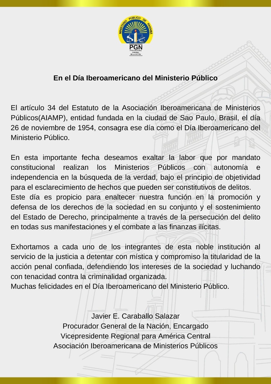 En el Día Iberoamericano del Ministerio Público