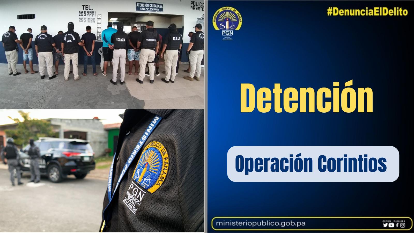 Decretan la detención provisional de 8 personas aprehendidas en Operación Antipandillas Corintios