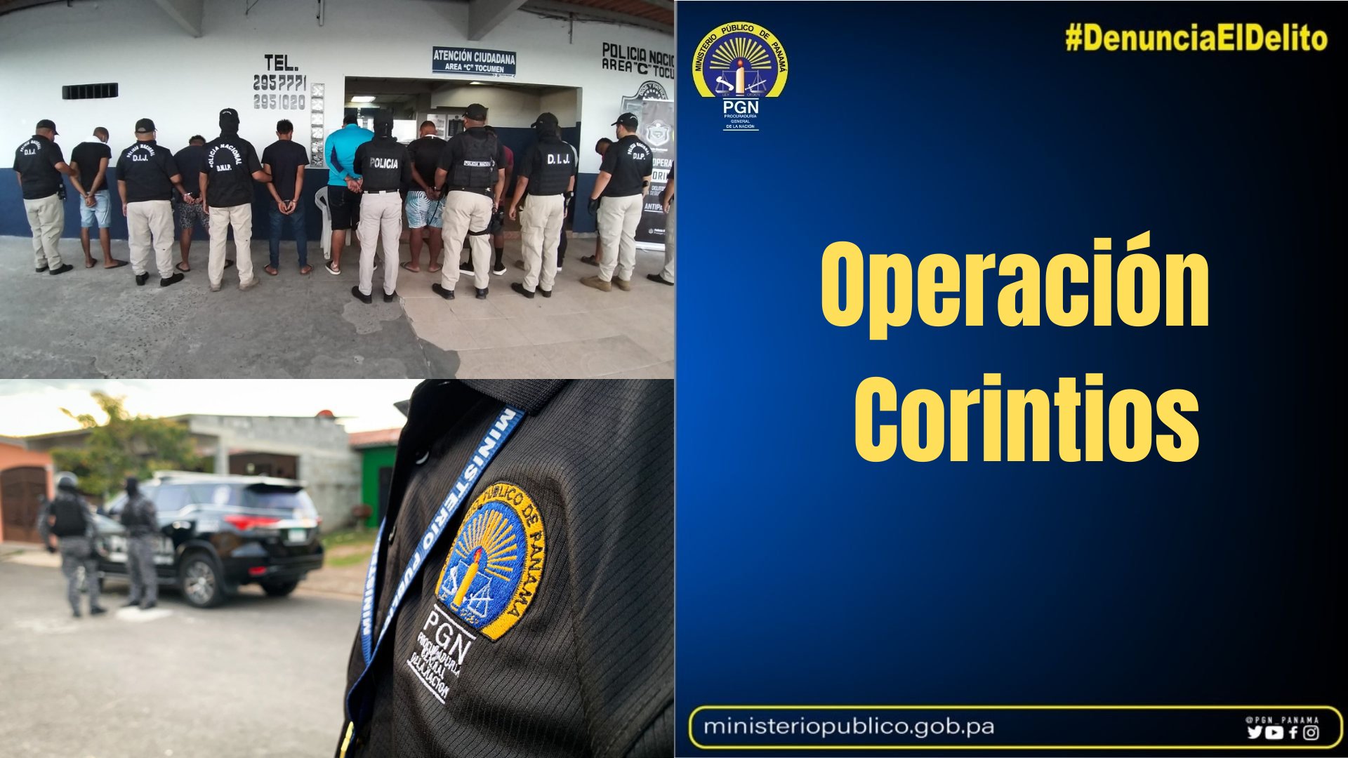 Aprehenden a 11 personas en Operación Corintios realizada por la Fiscalía Especializada en Delitos de Asociación Ilícita y la Policía Nacional