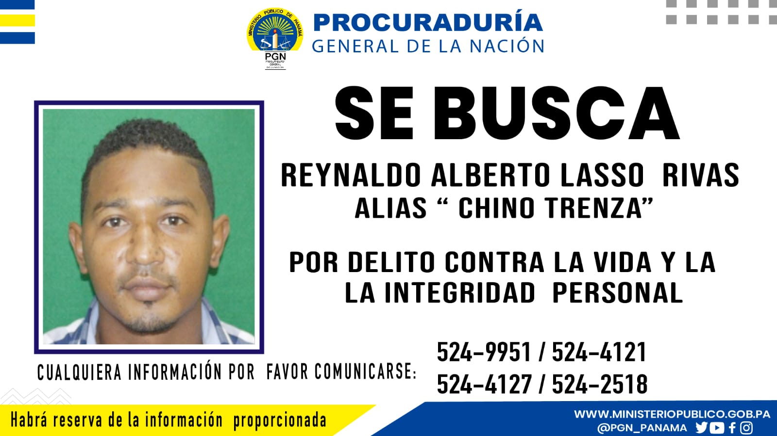 Ministerio Público requiere apoyo de la comunidad para ubicar a ciudadano vinculado a un homicidio de menor de 10 años de edad registrado en Rana de Oro, Pedregal