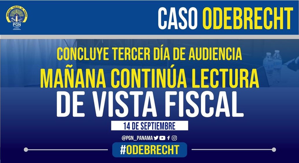Tercer día de audiencia en caso Odebrecht transcurrió con lectura de vista fiscal