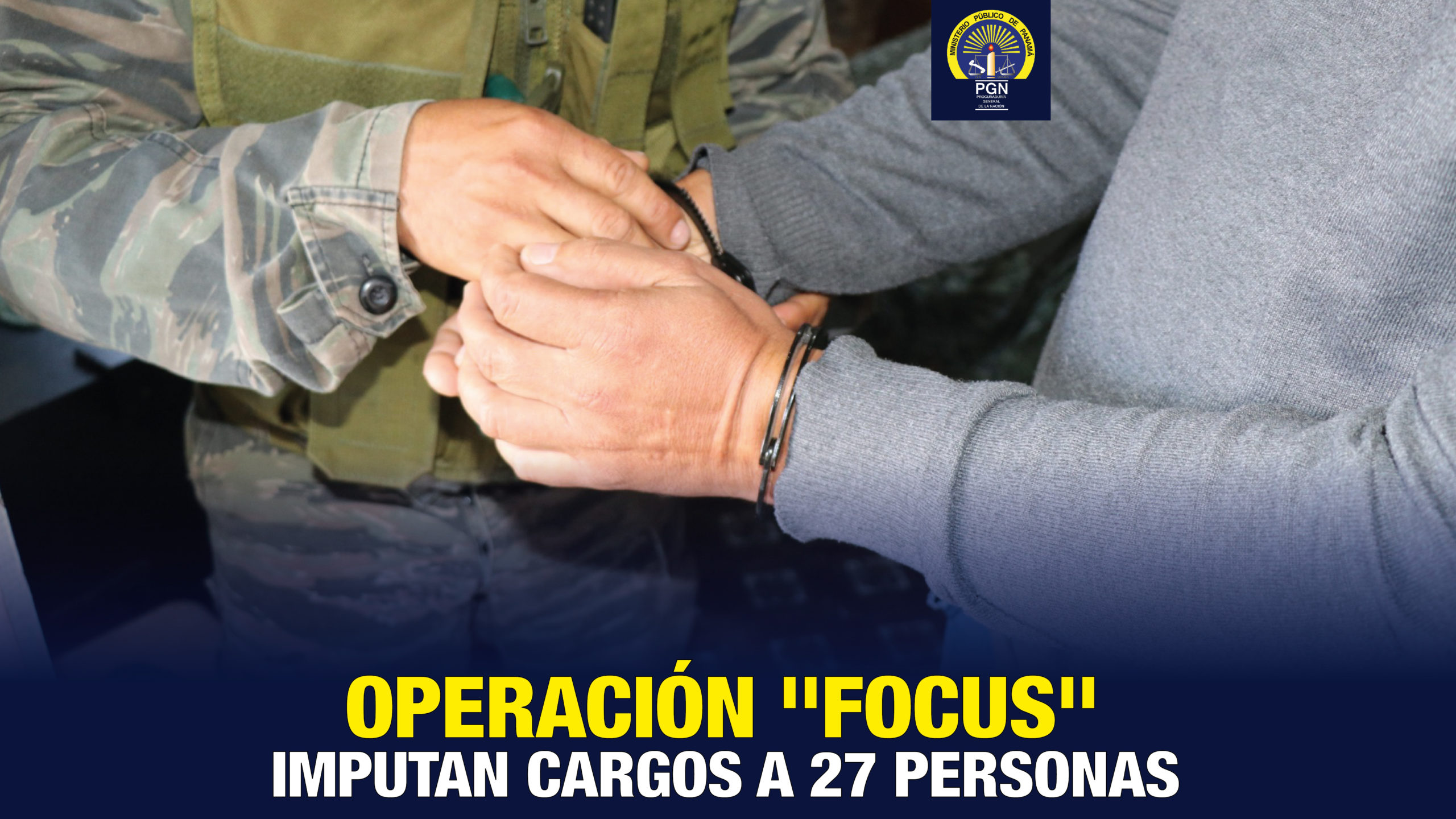 Mediante operación “Focus” se imputa cargo por delitos relacionados con drogas a 27 personas