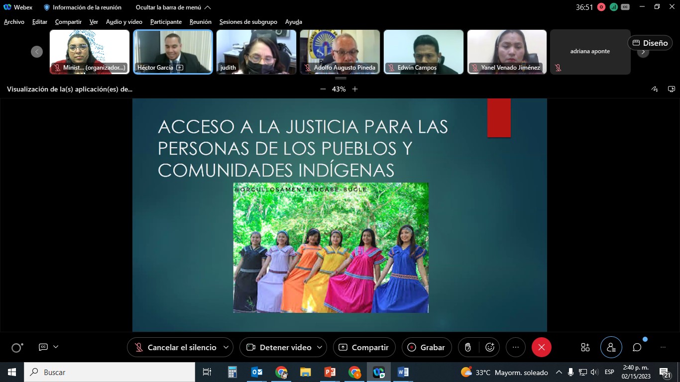 Conferencia a funcionarios Acceso a la justicia a las comunidades indígenas