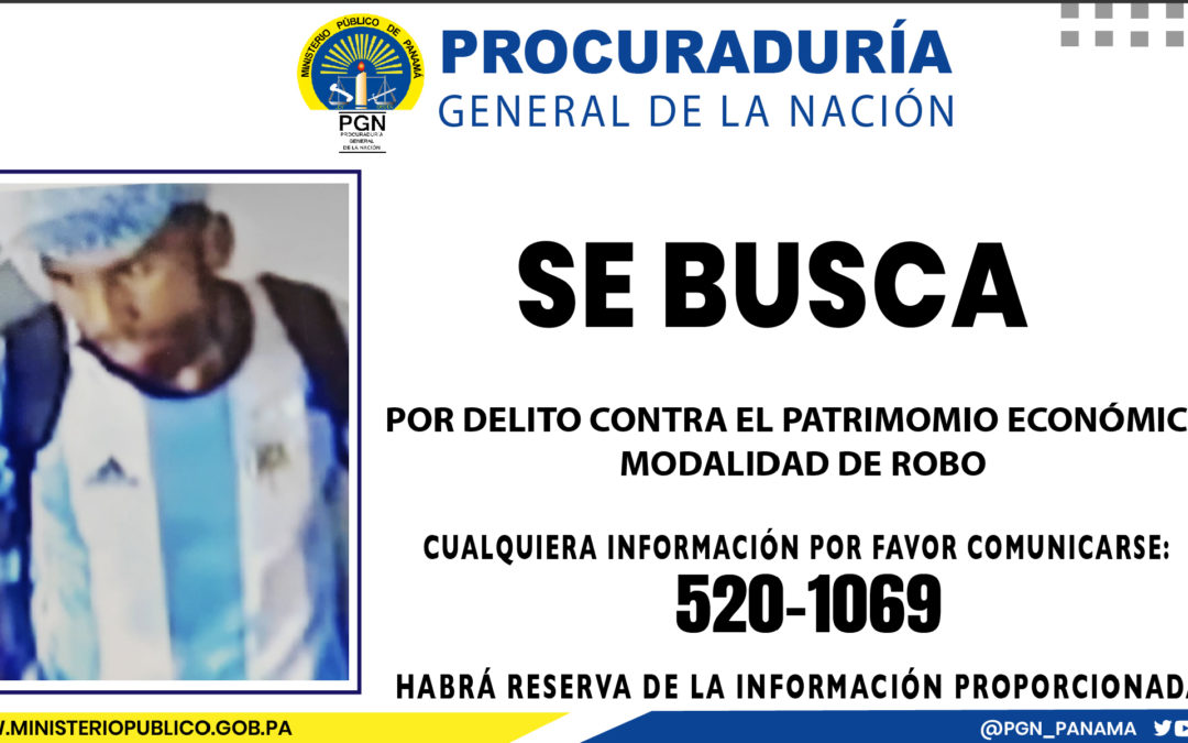 Se busca por la presunta comisión del delito de robo