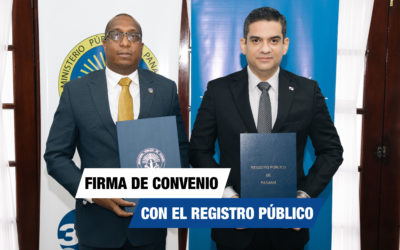 Procurador General de la Nación Javier Caraballo firma convenios de cooperación con el director del Registro Público