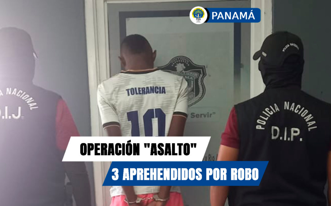 Aprehenden a tres personas supuestamente vinculadas a robos de conductores de transporte de plataforma digital