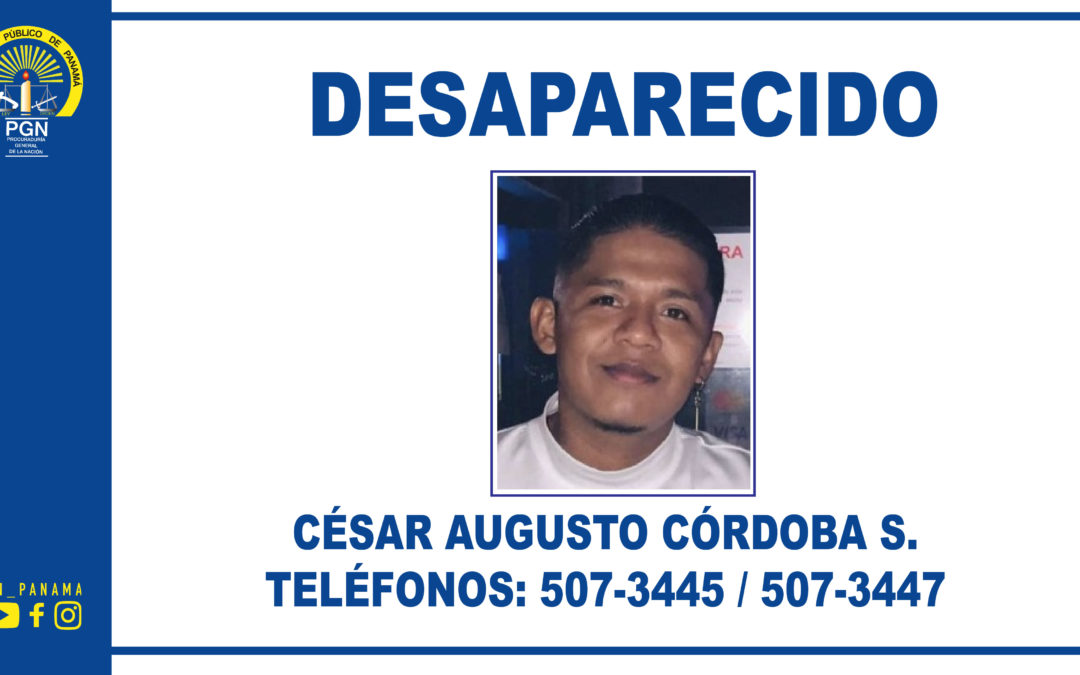 Se solicita la cooperación ciudadana para la ubicación de una persona desaparecida