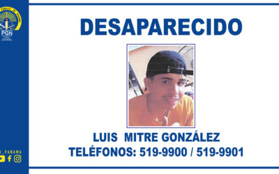 Primera Subregional de Arraiján solicita apoyo de la comunidad para dar con el paradero de una persona desaparecida