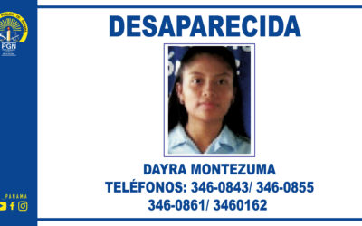 Menor de 17 años de edad se encuentra desaparecida en Capira
