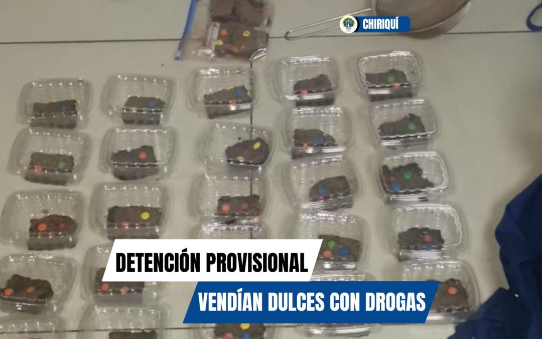 Ofrecían dulces con sustancias ilícitas decretan la detención para tres personas