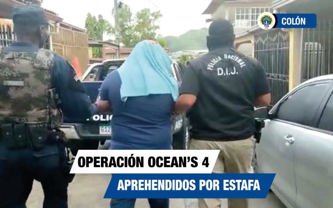 Aprehenden a 12 personas vinculadas al delito de estafa en la “Operación Ocean’s 4”