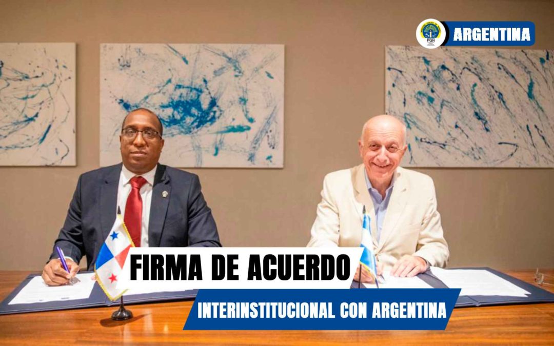 Procurador Caraballo firma acuerdo interinstitucional con Ministerio Público Fiscal de Argentina