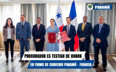 Procurador asiste como testigo de honor en firma de dos convenios entre Panamá y Francia