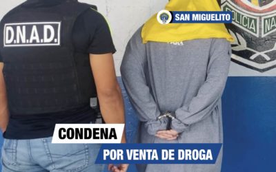 Fiscalía logra condena por venta de drogas en Villa Lucre