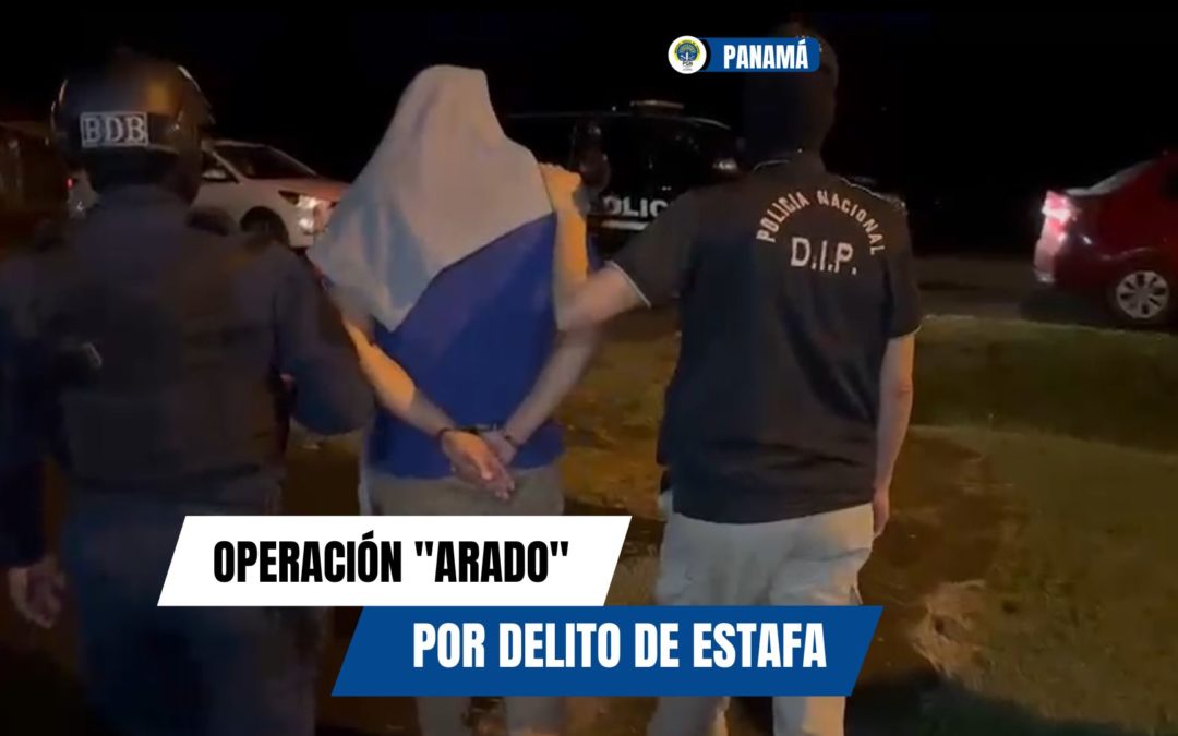 Dos personas aprehendidas en operación Arado por diversas estafas