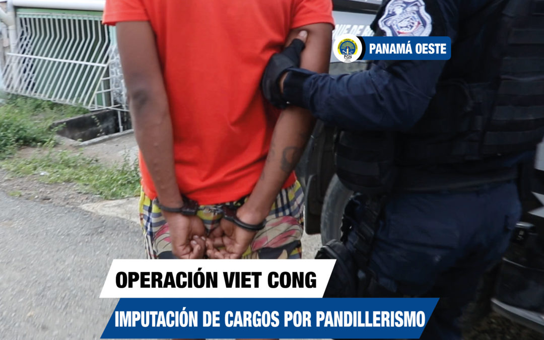 Imputan a 11 personas por pandillerismo aprehendidas en operación Viet Cong