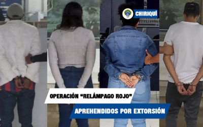 Fiscalía contra la Delincuencia Organizada saca de circulación a personas dedicadas al delito de extorsión en Chiriquí