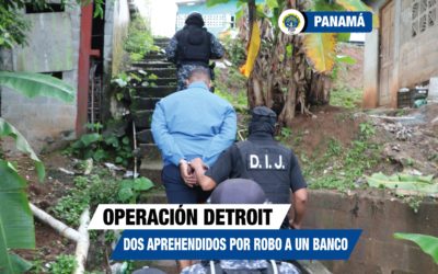 Aprehenden a dos personas supuestamente vinculadas a robo en banco   
