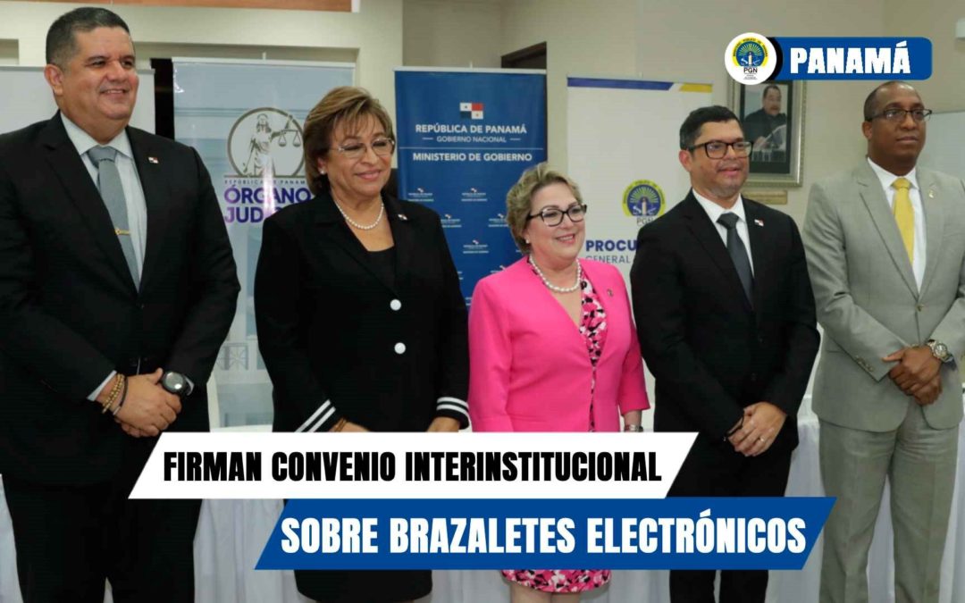 Firman convenio interinstitucional para implementación y monitoreo de brazaletes electrónicos