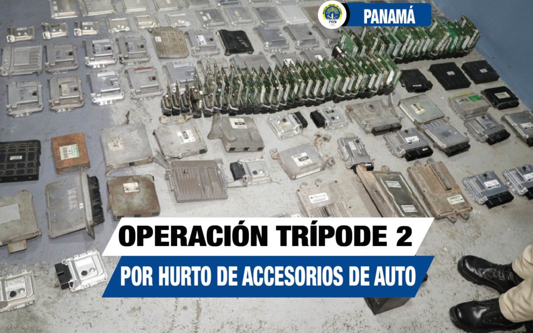 Mediante la operación “Trípode 2” dan con la aprehensión de 7 personas por hurto de computadoras de autos