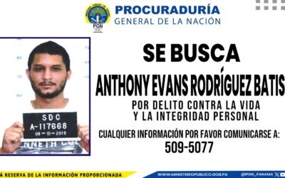 Fiscalía Regional de Panamá Oeste solicita colaboración para dar con el paradero de alías “Papín” buscado por homicidio