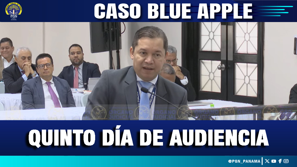 Continúa evacuación de pruebas en audiencia Blue Apple