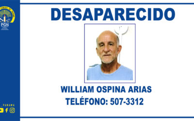 Se solicita apoyo de la ciudadanía para ubicar a ciudadano de origen colombiano que se encuentra desparecido