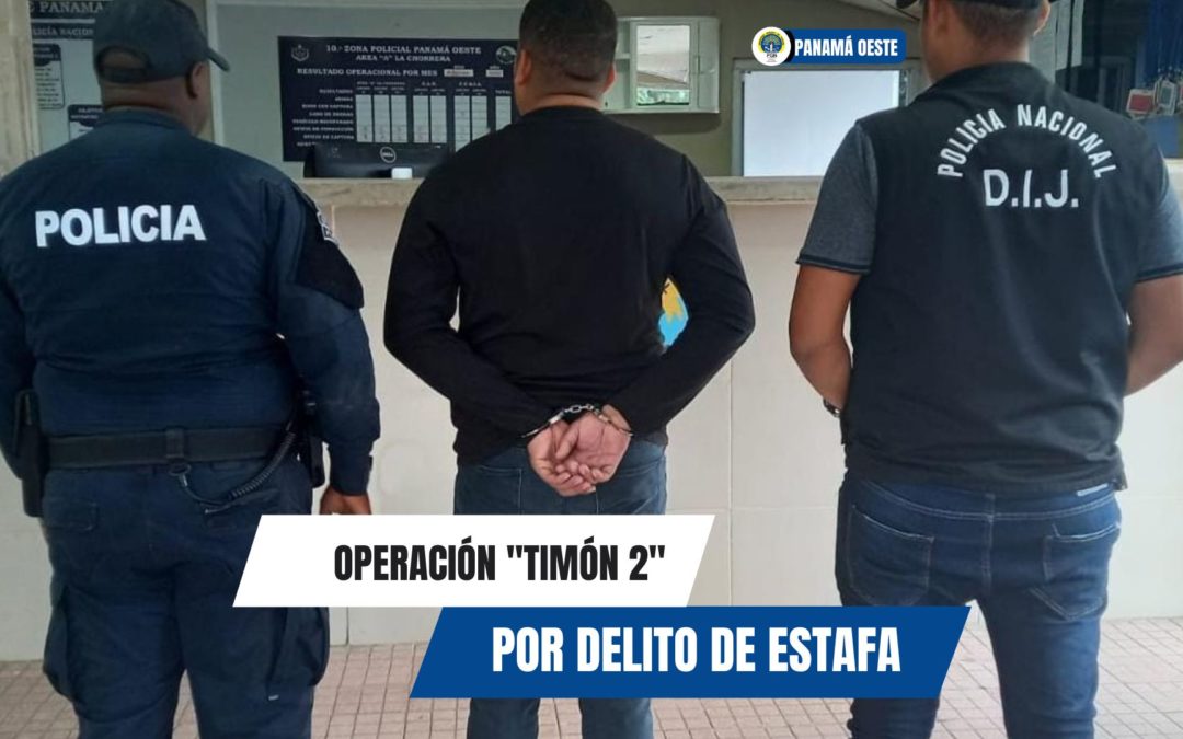 Fiscalía Regional de Panamá Oeste aprehende a tres personas por el delito de estafa mediante operativo “Timón2”