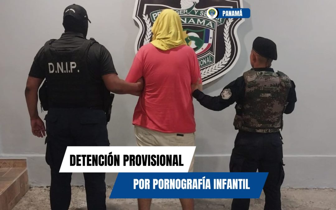 Impone detención provisional para un hombre por el delito de posesión de material con contenido pornográfico de menores de edad