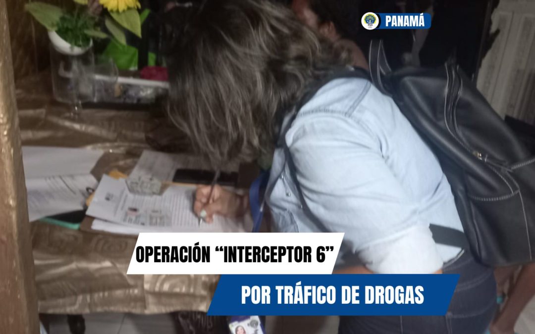 Aprehenden a 9 personas mediante la operación Interceptor 6 realizada por la Fiscalía de Drogas