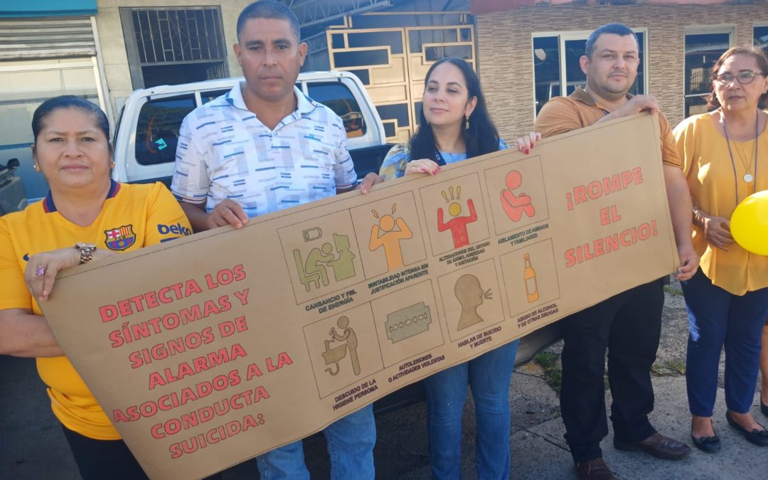 La Procuraduría General de la Nación realiza cadena humana en conmemoración del mes de la prevención del suicidio