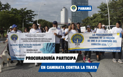 Procuraduría General de la Nación participa en caminata contra la trata de personas