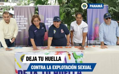 Panameños dejan sus “Huellas contra la Explotación Sexual”
