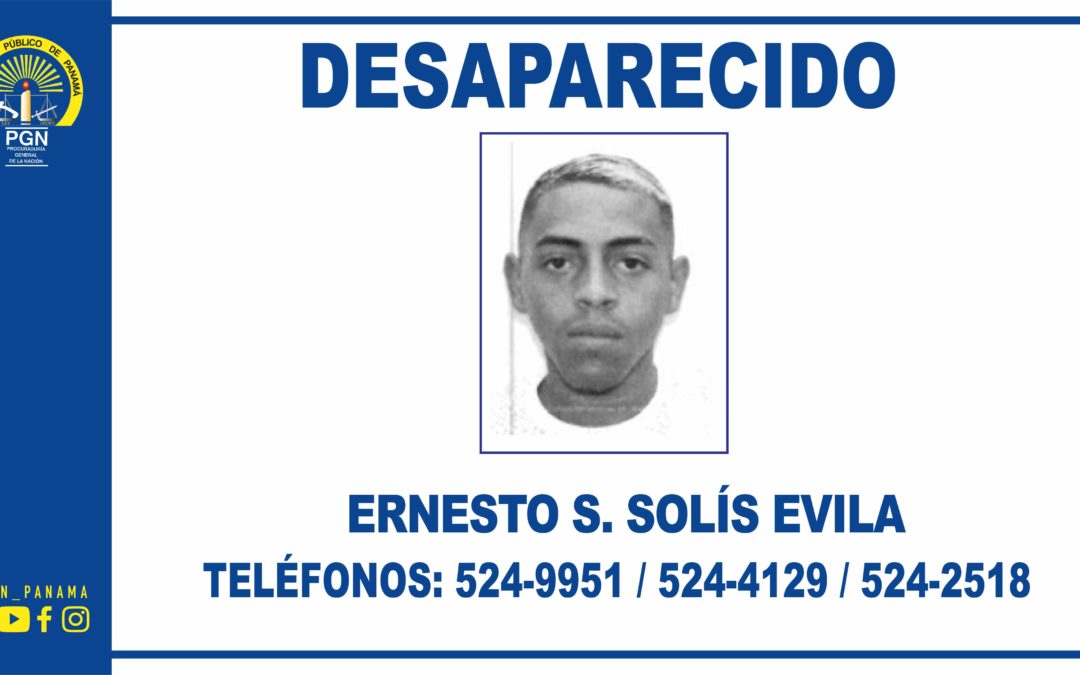 Sección de Homicidio y Femicidio solicita colaboración de la ciudadanía para ubicar a una persona desaparecida