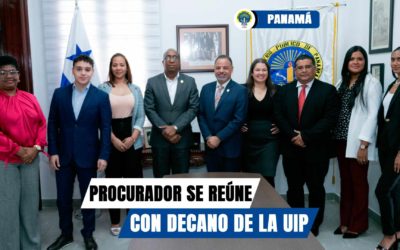 Procurador Caraballo se reúne con decano de la Facultad de Derecho y Ciencias Políticas de la UIP