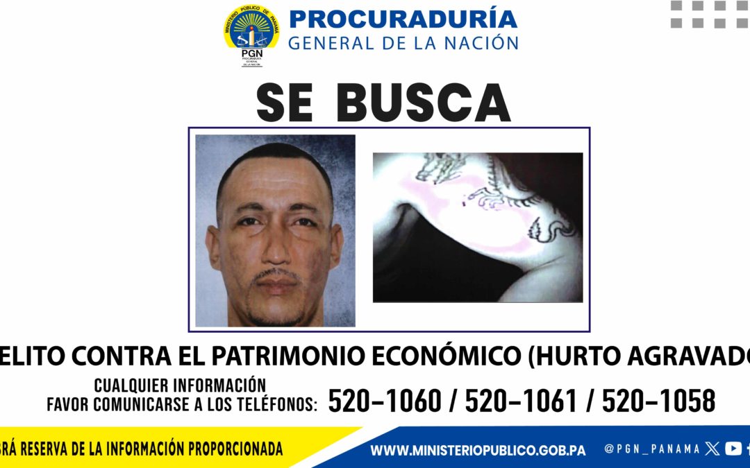 Se solicita a la ciudadanía su colaboración para ubicar presunto vinculado en caso de hurto