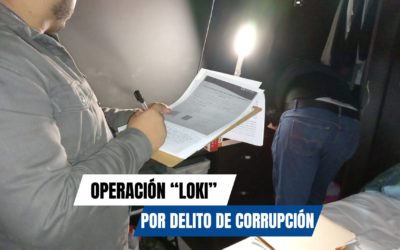 Mediante la operación “Loki” Fiscalía contra la Delincuencia Organizada logra la aprehensión de tres personas por corrupción
